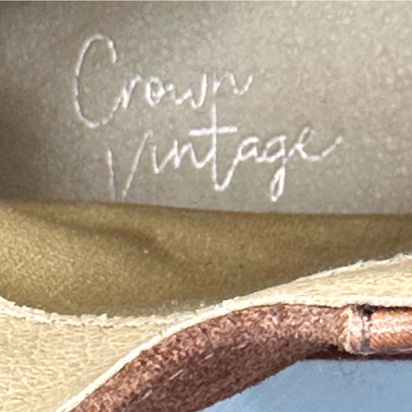 Crown Vintage Tan Caramel Cognac Leather Ankle Booties Size 7.5 - Picture 15 of 15